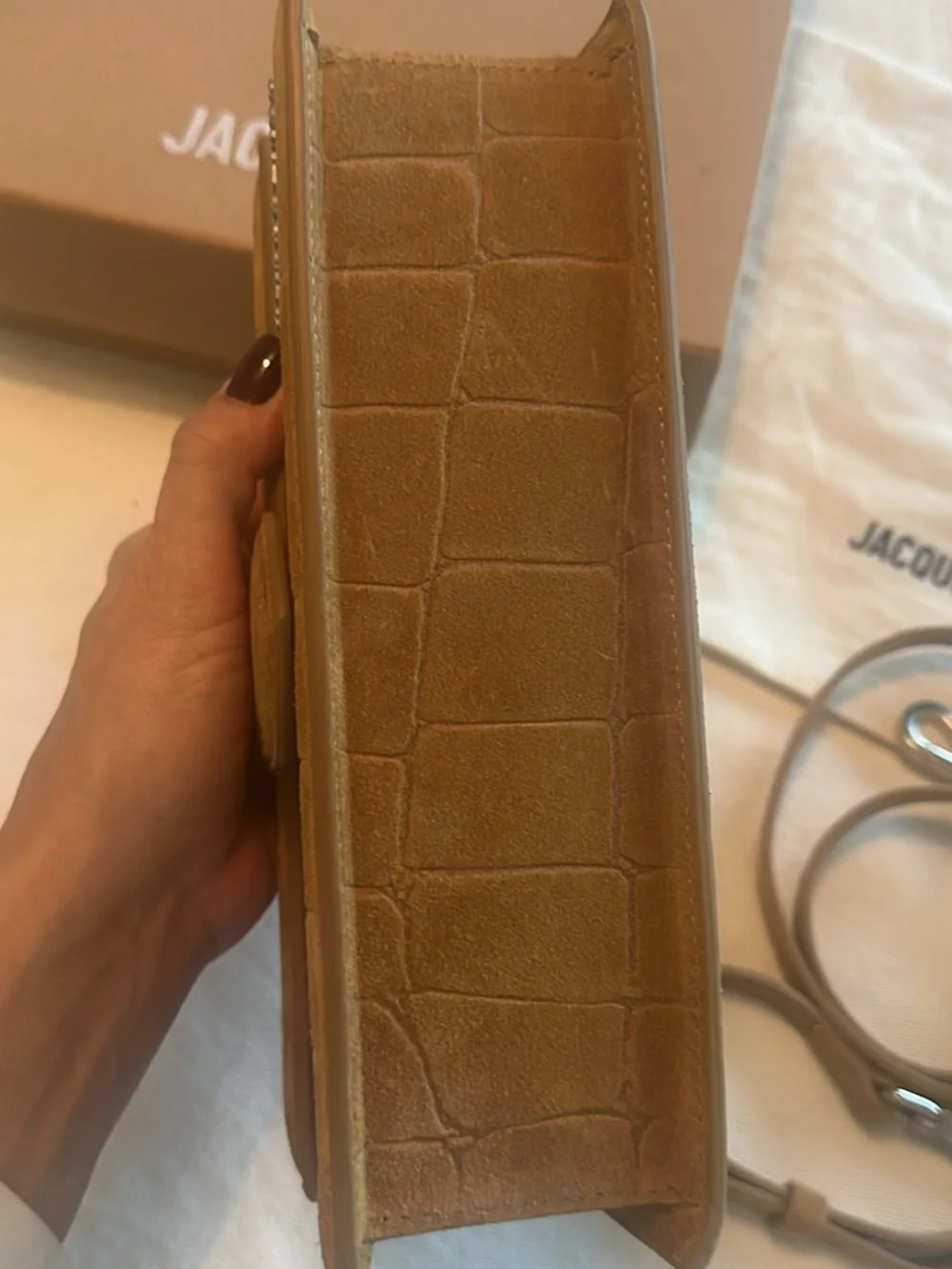 Jacquemus Le Grand Bambino Bag in Camel full set - Picture 5 of 14